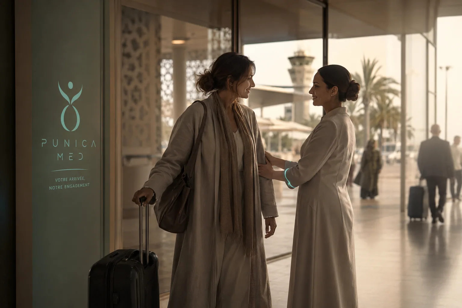 Arrivo in Tunisia con l'assistenza di Punica Med.